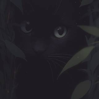 Black cat iPhone wallpaper