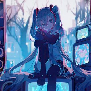 Miku iPhone wallpaper