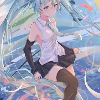 Miku iPhone wallpaper