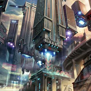 Futuristic iPhone wallpaper