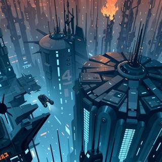 Futuristic iPhone wallpaper