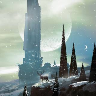 Futuristic iPhone wallpaper