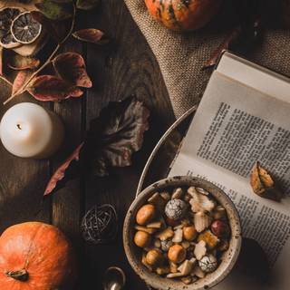 iPhone autumn pumpkin wallpaper