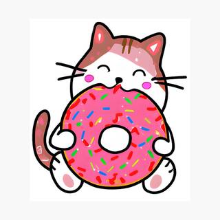 Donut cat wallpaper