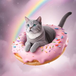 Donut cat wallpaper