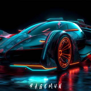 Hyper car futuristic wallpaper