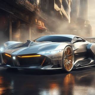 Hyper car futuristic wallpaper