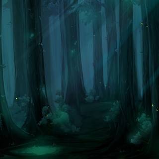 Anime forest girl wallpaper