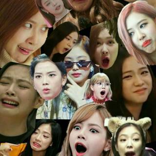 Blackpink funny wallpaper