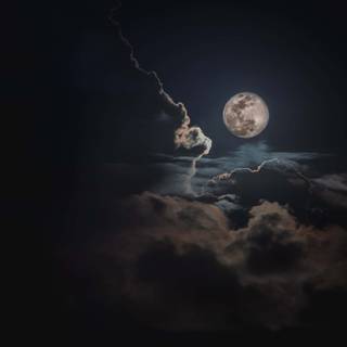 Moon rising wallpaper