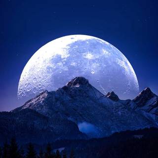 Moon rising wallpaper