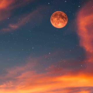 Moon rising wallpaper