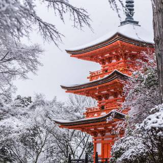 Japan winter phone wallpaper