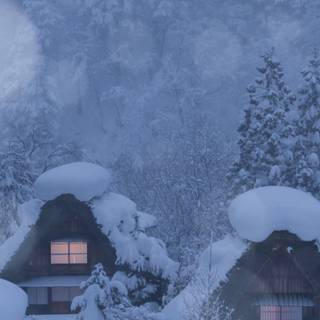 Japan winter phone wallpaper