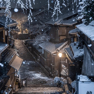 Japan winter aesthetic wallpaper