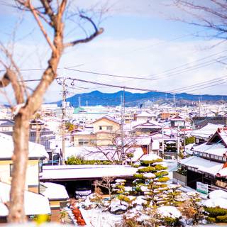 Japan winter aesthetic wallpaper