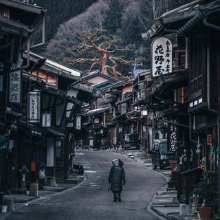 Japan winter aesthetic wallpaper