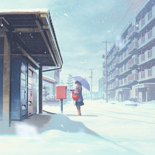 Japan winter aesthetic wallpaper