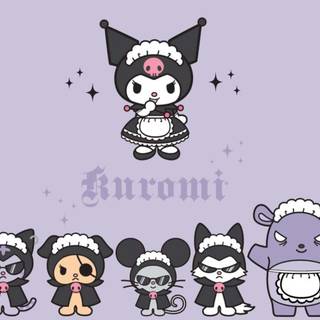 Kuromi Halloween laptop wallpaper