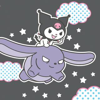 Kuromi Halloween laptop wallpaper