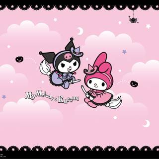 Kuromi Halloween laptop wallpaper