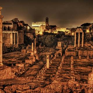 Rome autumn 4k wallpaper