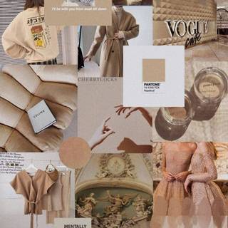 Beige iPhone 14 Pro wallpaper