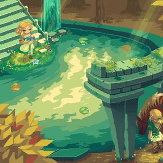 Zelda pixel wallpaper