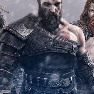 God of War Ragnarok phone wallpaper