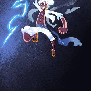 Luffy Gear 5 phone wallpaper