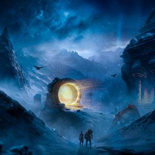 God of War Ragnarock desktop wallpaper