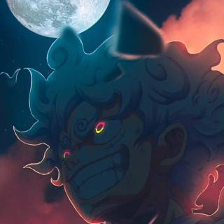 Luffy Gear 5 phone wallpaper