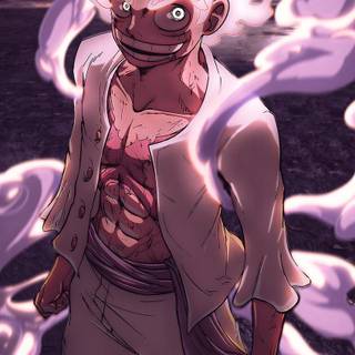 Luffy Gear 5 phone wallpaper