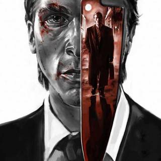 Patrick Bateman iPhone wallpaper
