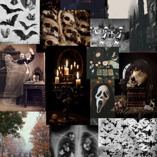 Scary Halloween collage wallpaper