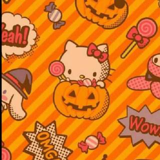 Halloween Sanrio iPhone wallpaper