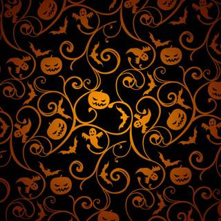Halloween pattern desktop wallpaper