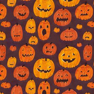 Halloween pattern desktop wallpaper