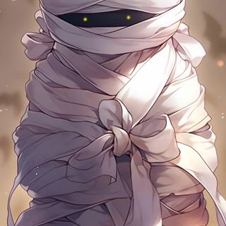 Cute Halloween mummy wallpaper