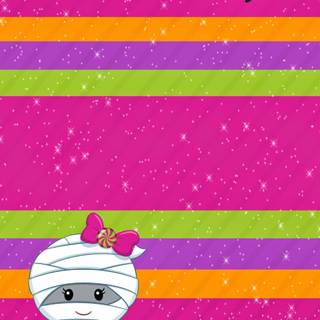 Cute Halloween mummy wallpaper