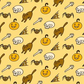 Halloween pattern desktop wallpaper