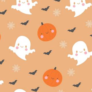 Halloween pattern desktop wallpaper