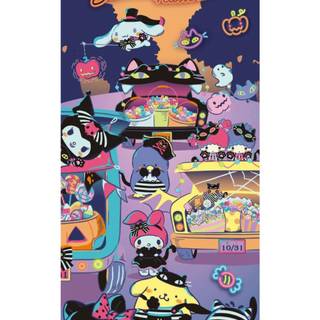 Halloween Sanrio iPhone wallpaper