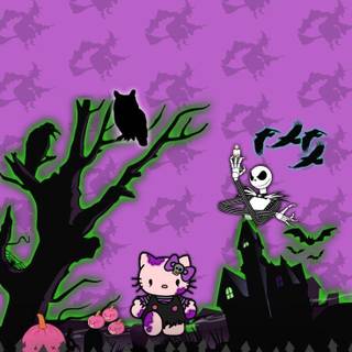 Halloween Sanrio iPhone wallpaper