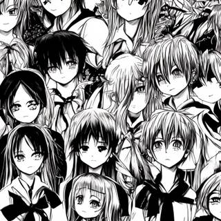 Anime black iPhone wallpaper
