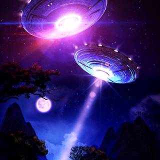 UFO iPhone wallpaper