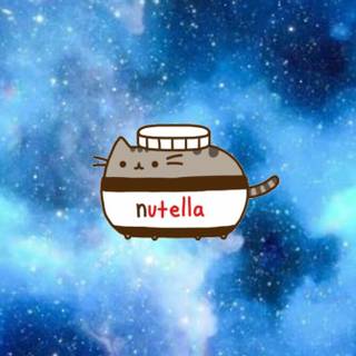 Nutella cat wallpaper