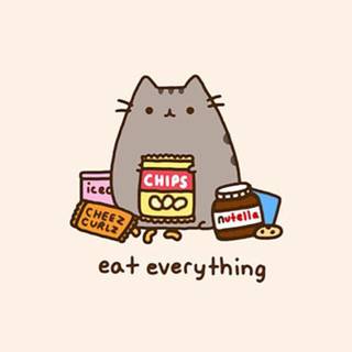 Nutella cat wallpaper