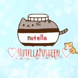 Nutella cat wallpaper