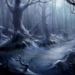 Mysterious scary wallpaper